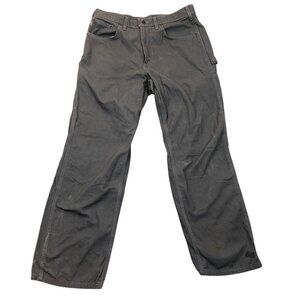 Carhartt Mens Work Pants Size 35W Cargo Utility Straight Leg Relaxed Gray Casual